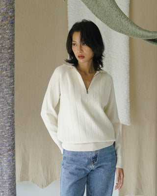 TIMOTHEE Long sleeve Zipper Polo