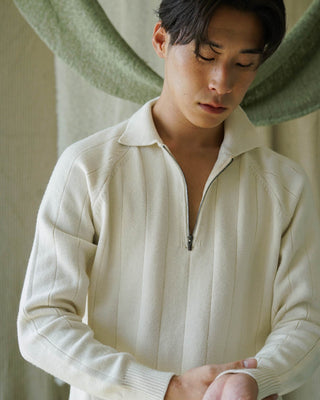 TIMOTHEE Long sleeve Zipper Polo