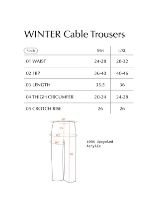 WINTER Cable Trousers