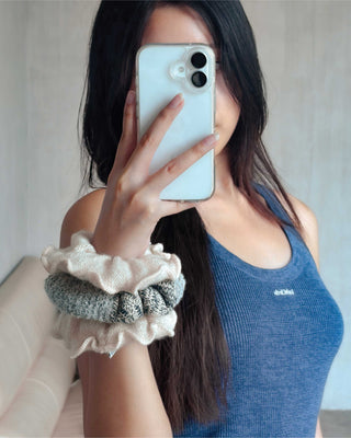 KNIT.PIECES Hair Scrunchies (random color)